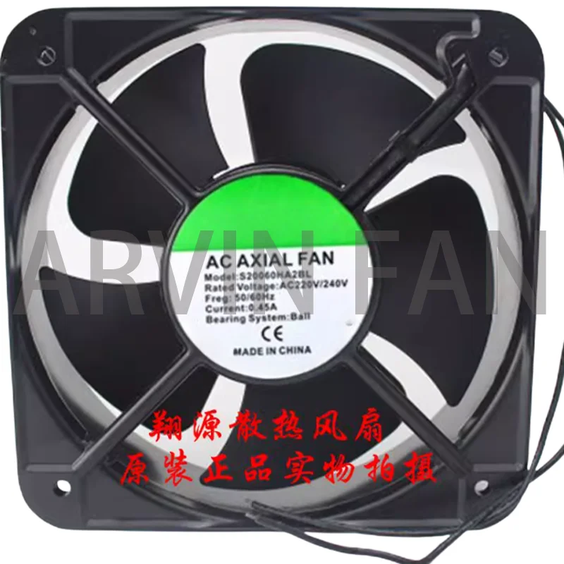 

Brand New S20060HA2BL 220V 0.45A 20CM Cooling Fan