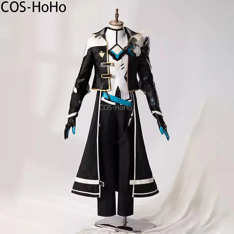 COS-HoHo Anime Honkai Impact 3rd Kevin Kaslana Engraving Game Suit Handsome Uniform Cosplay Costume Halloween Party Outfit Men