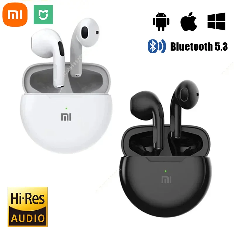 Xiaomi MIJIA Pro6 Earphones TWS Wireless Bluetooth Touch Control Earbuds Hifi Sound Sport Earbuds Music Headset With Microphone