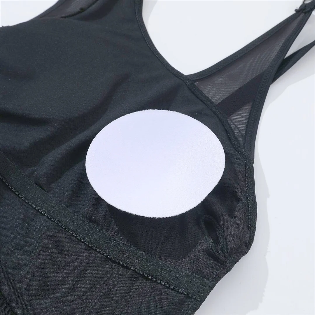 S - XL 2026 Einteiliger Badeanzug mit Mesh-Einsätzen, transparent, Damen-Bademode, durchsichtig, hoher Beinausschnitt, Badeanzug, Badebekleidung, Schwimmanzug V8529 – Detail 9