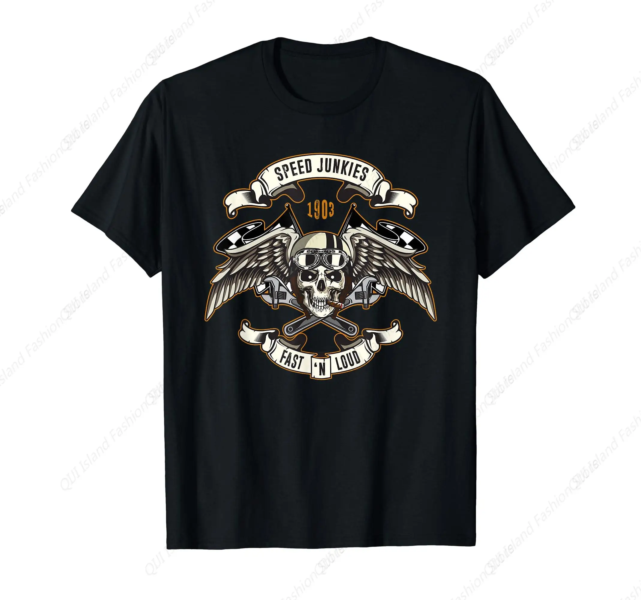 

Speed Junkies Fast and Loud Chopper Motorcycle T-Shirt