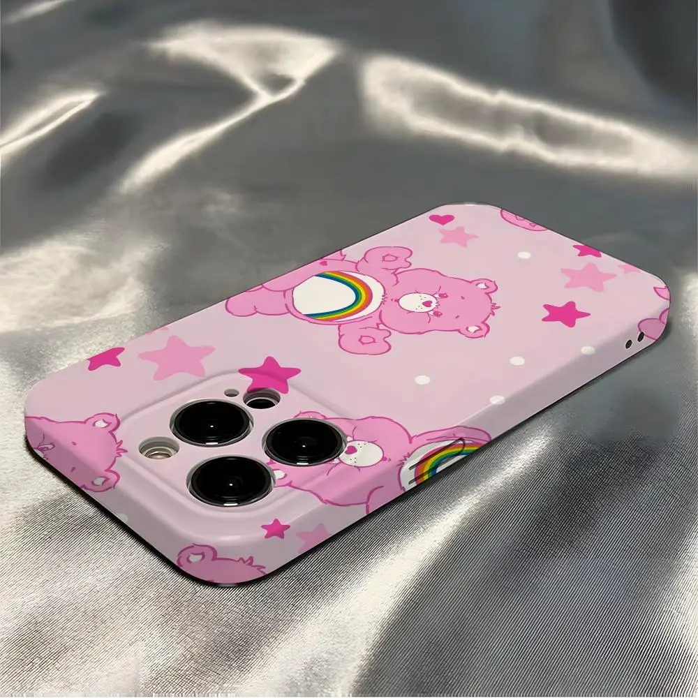 C-care B-bears Phone Case For IPhone 16 Pro Max 15 14 13 12 11 Pro11 Mini 2025 16 Glossy HD Film Cover