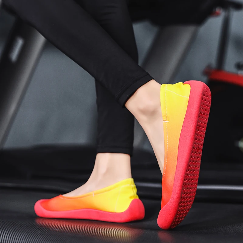 Women Flat Shoes Fashion Training Flip Flops Yoga Gym Ballet Dance Shoes Non-Slip Sneaker Socks Slippers For Women Cotton Shoes