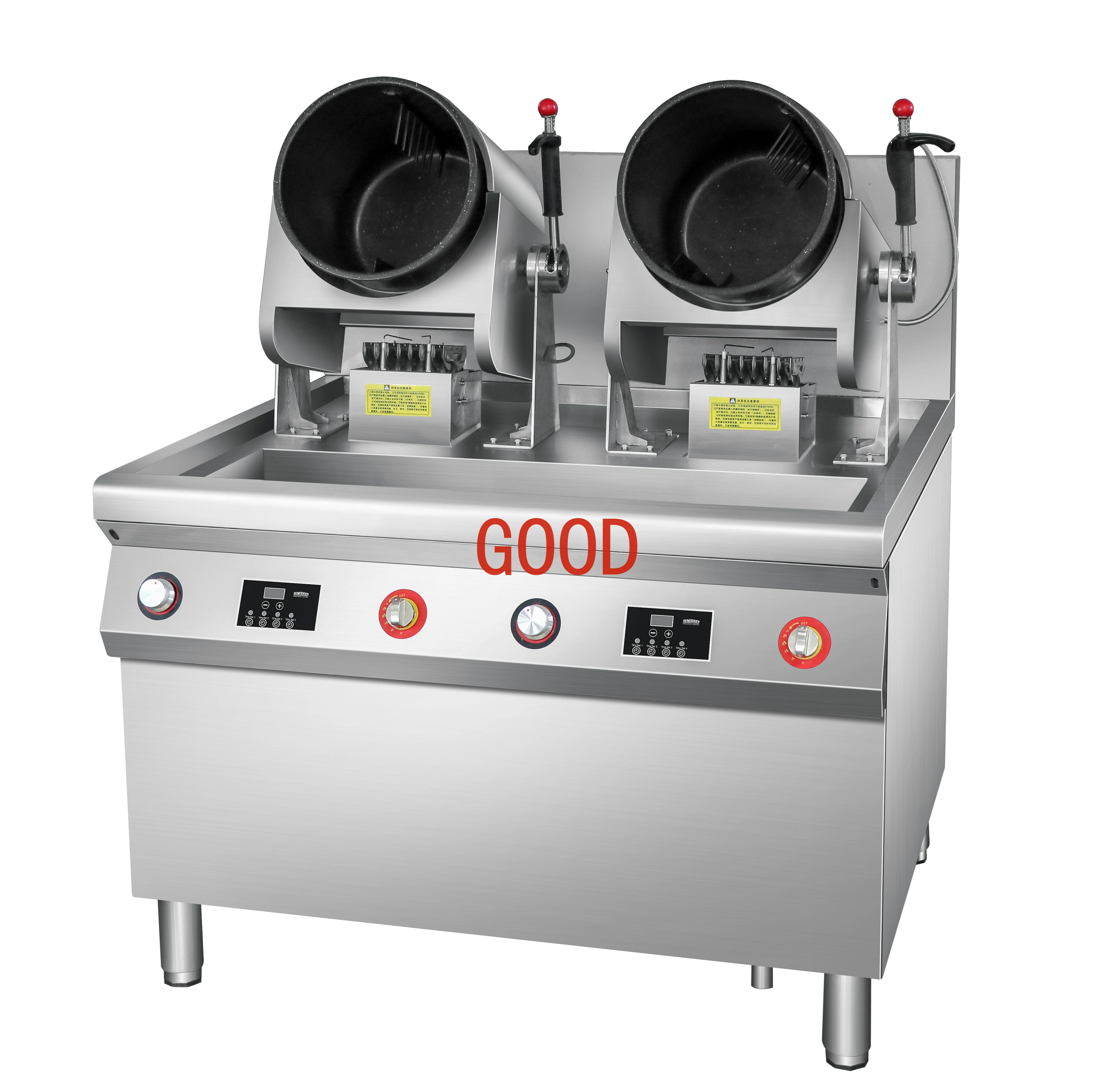 

Dual Heads Single Head LNG LPG 110V/ 220V Automated Cooking Equipment Automatic Cooking Robot Gas Kitchen Machines