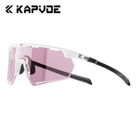 Kapvoe Carbon Fiber Hiking Eyewear Sunglasses for Men Lightweight Photochromic Cycling Glasses UV400 MTB Bike Bicycle Sports