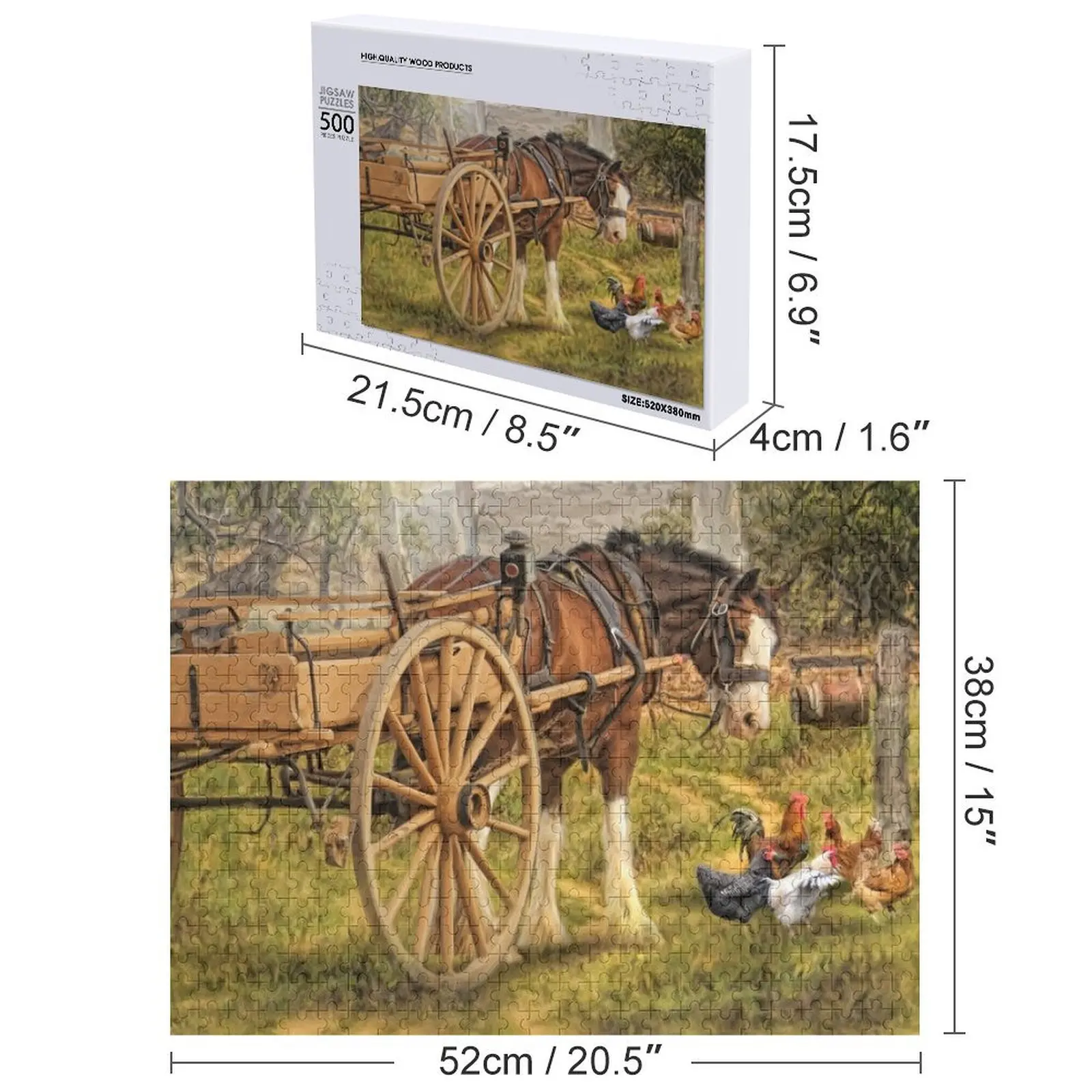 Puzzle A Little Bit Country Regalo in legno personalizzato Nome in legno Puzzle personalizzato personalizzato