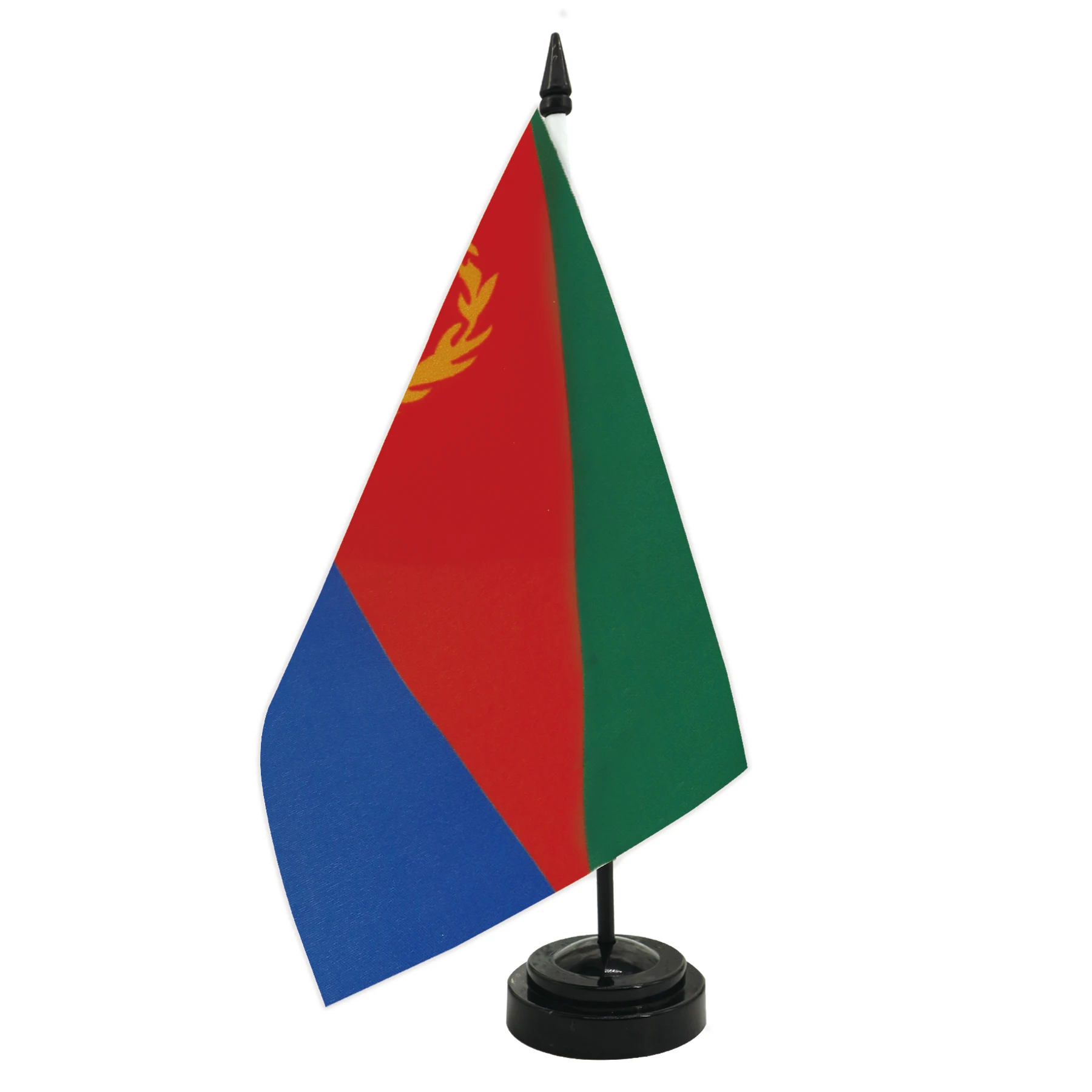 Eritrea Desk Flag 5.5x8.3inch Conference Negotiation Flag Product Display Office Top Desk Ornaments Flags