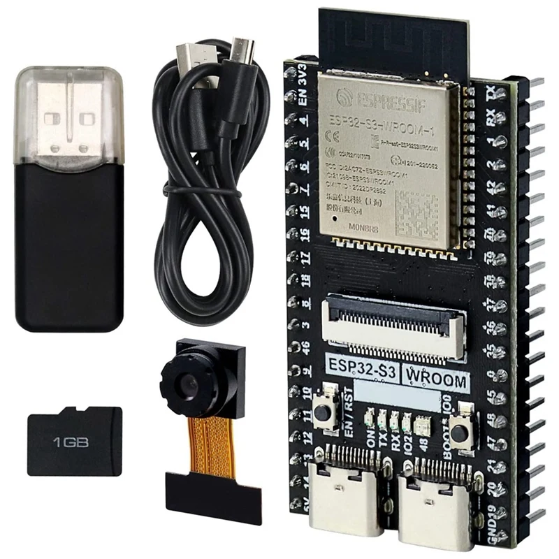 ESP32-S3 WROOM N8R8 Development Board ESP32-S3-WROOM CAM Board Compatible With For Arduino IDE, Onboard Camera Wireless Durable