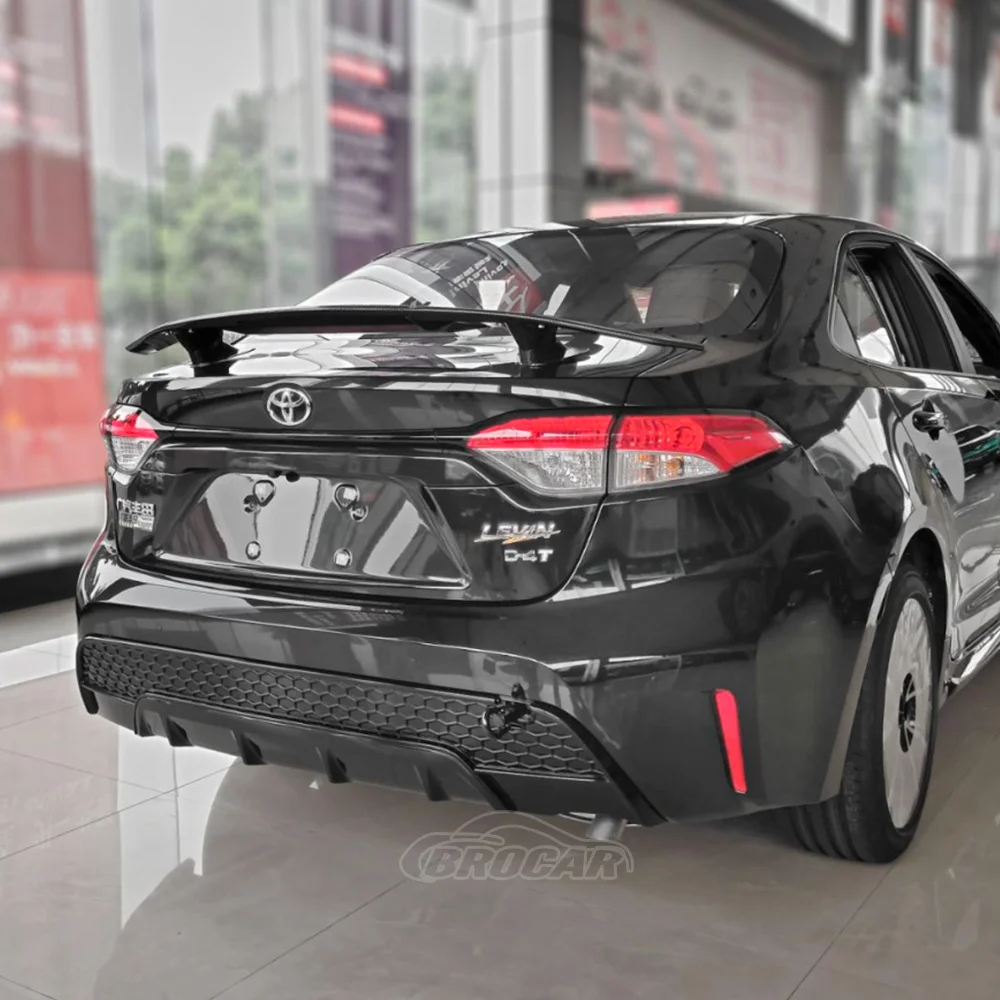 For Toyota LEVIN 2019-2023 High Quality ABS Material Carbon Fiber Exterior Universal Spoiler Rear Tailgate Wing Splitter Tuning