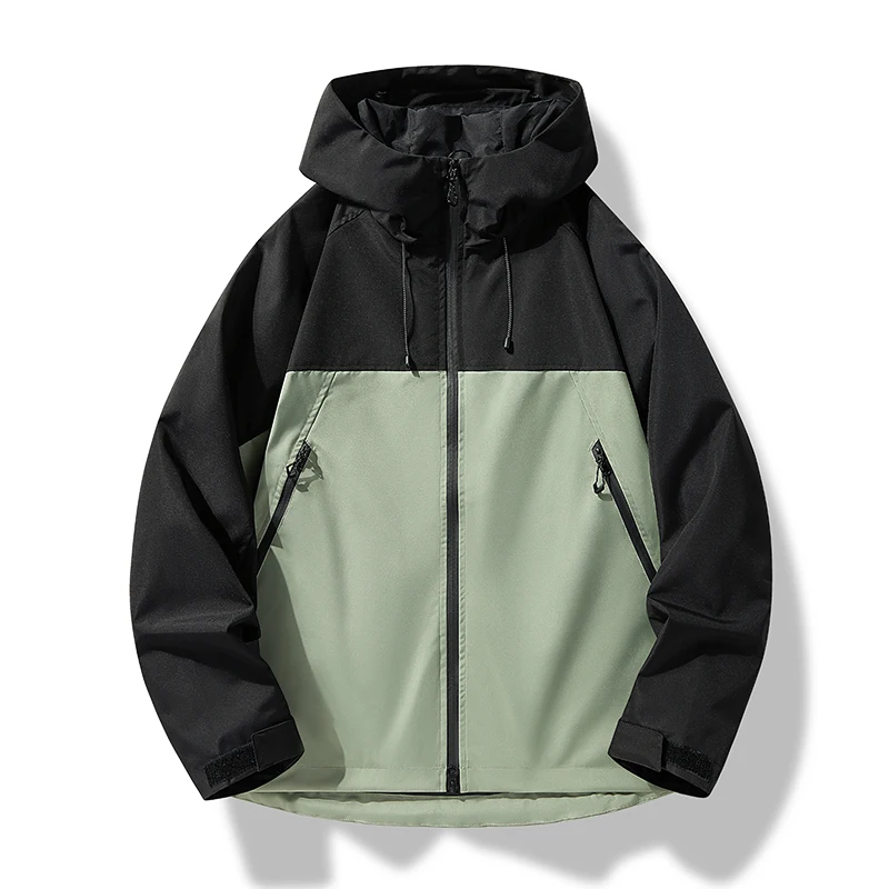 Autumn and Winter Men's Outdoor Sports Trenchcoat Windproof Waterproof Snow Mountain Ski Jacket Simple Solid Color Couple Jacket