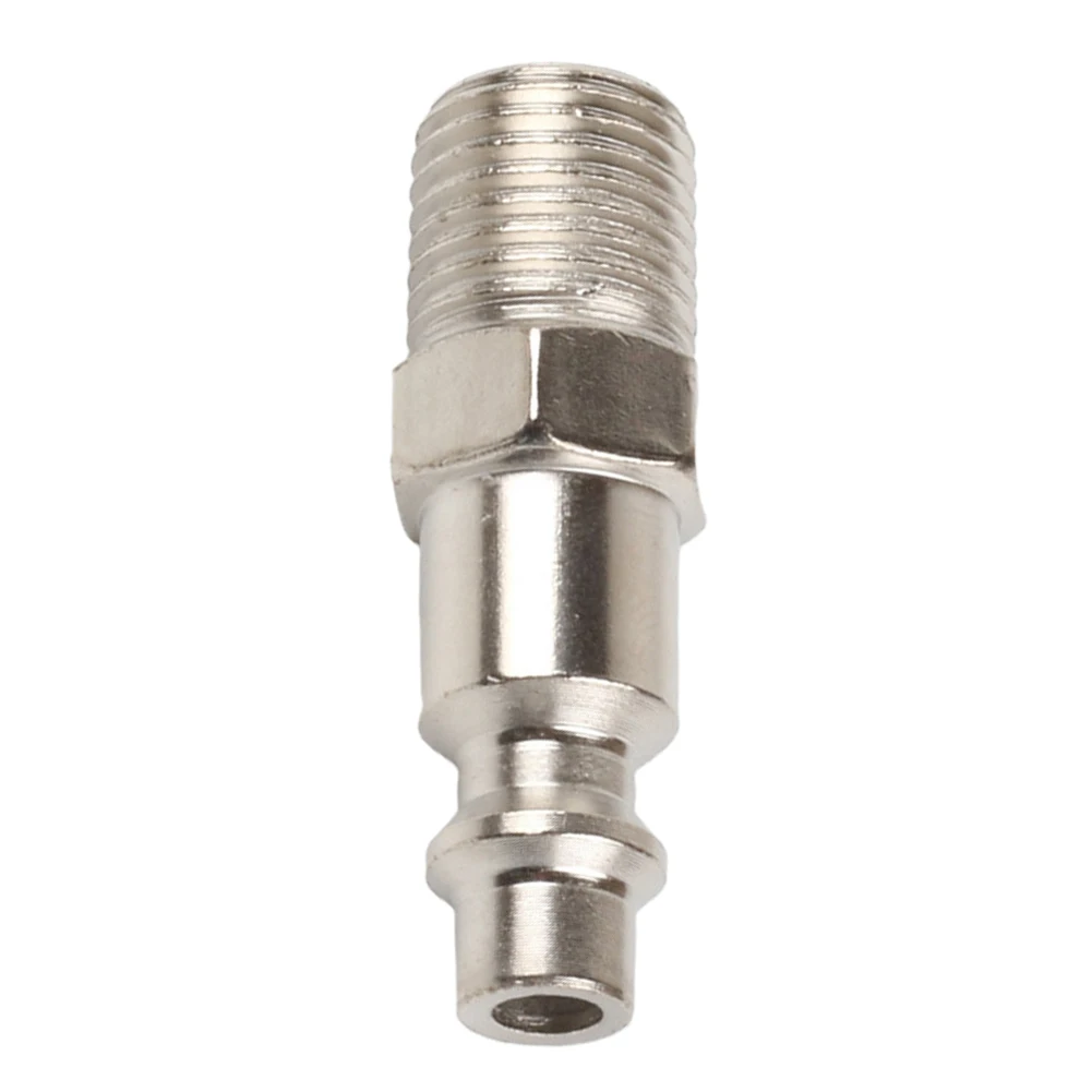 Quick Air Hoses Adapters Male Coupling Fitting With 1/4inch Male Thread Pneumatic Air Line Quick Coupling Connector Coupler