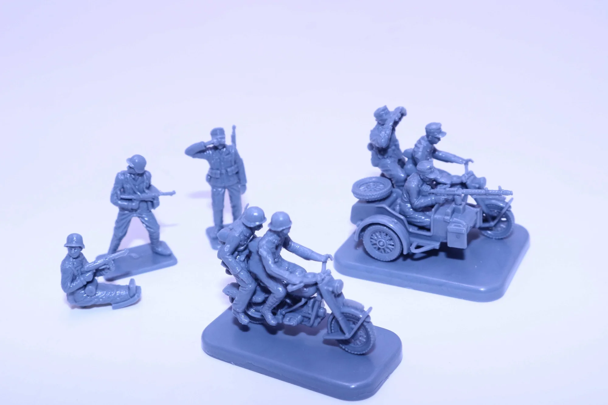 1/72 Druckguss harz italienische Geschichte ri Soldat Motorrads oldat