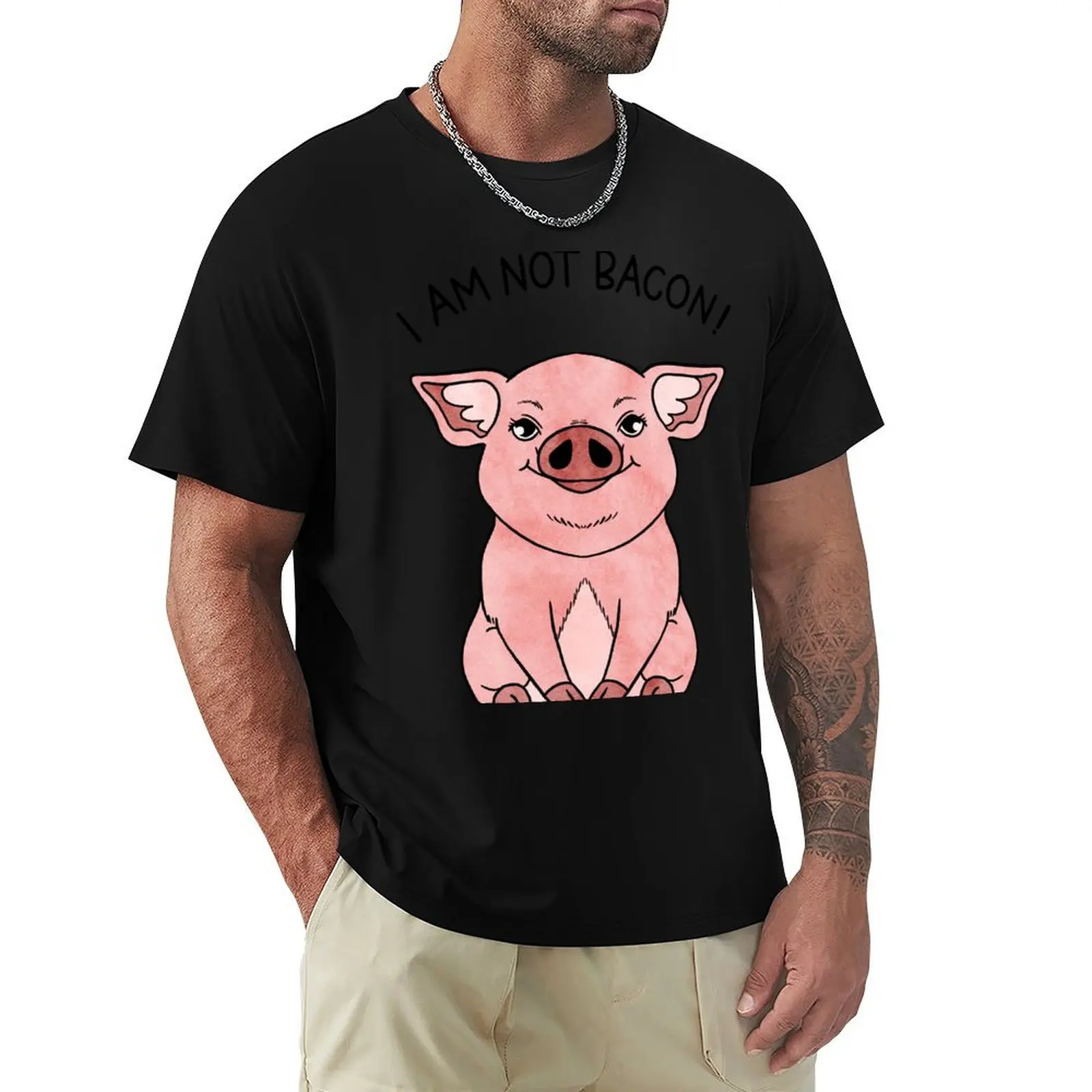 I am not bacon T-Shirt Labor Work Casual T-Shirt