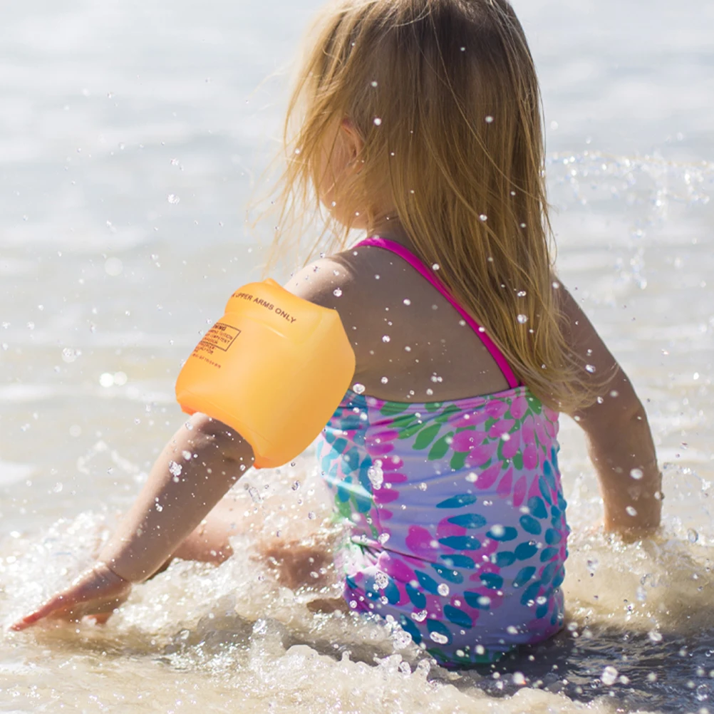 

4 Pcs Swimming Arm Ring Floaties Inflatable Armbands Pvc for Child