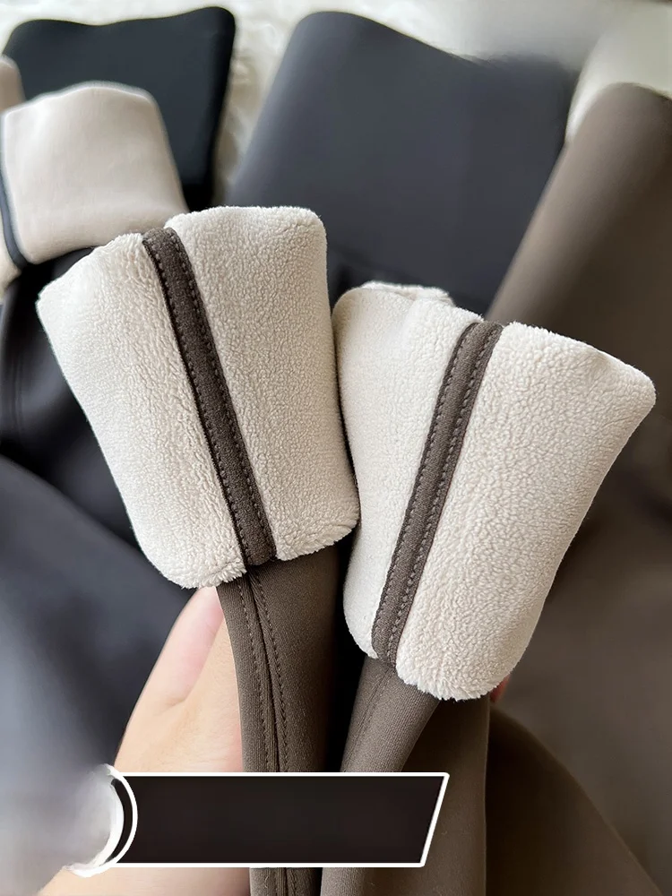 

Утепленные флисовые брюки для фитнеса и йоги для женщин, осенне-зимние, новые, теплые, специальные, утепленные, облегающие.