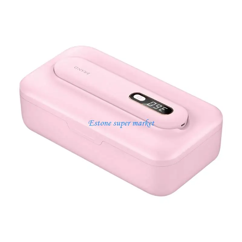 Caja esterilizadora chupete portátil 090B para mordedores y chupetes, estuche almacenamiento higiénico, modo inteligente