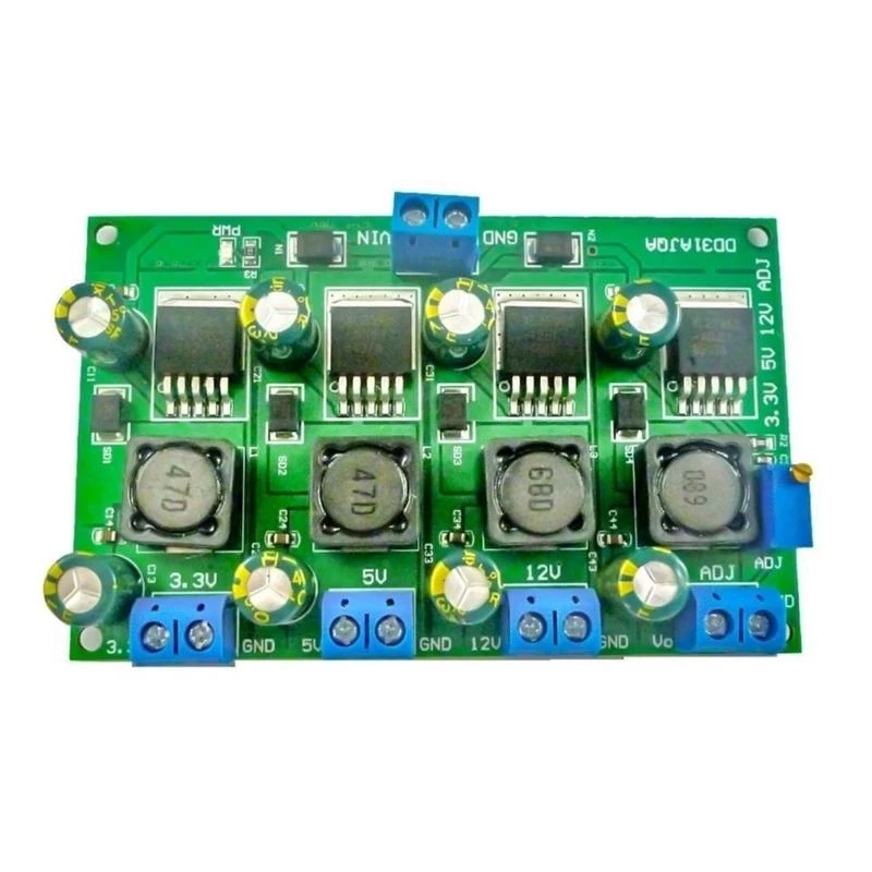 2025 NEW 3A 4 CHANNEL MONDILE STANDING MOURD MODULE STOND DOWN ANDRELTER CONTERTER 3.3V 5V 12V MODULO
