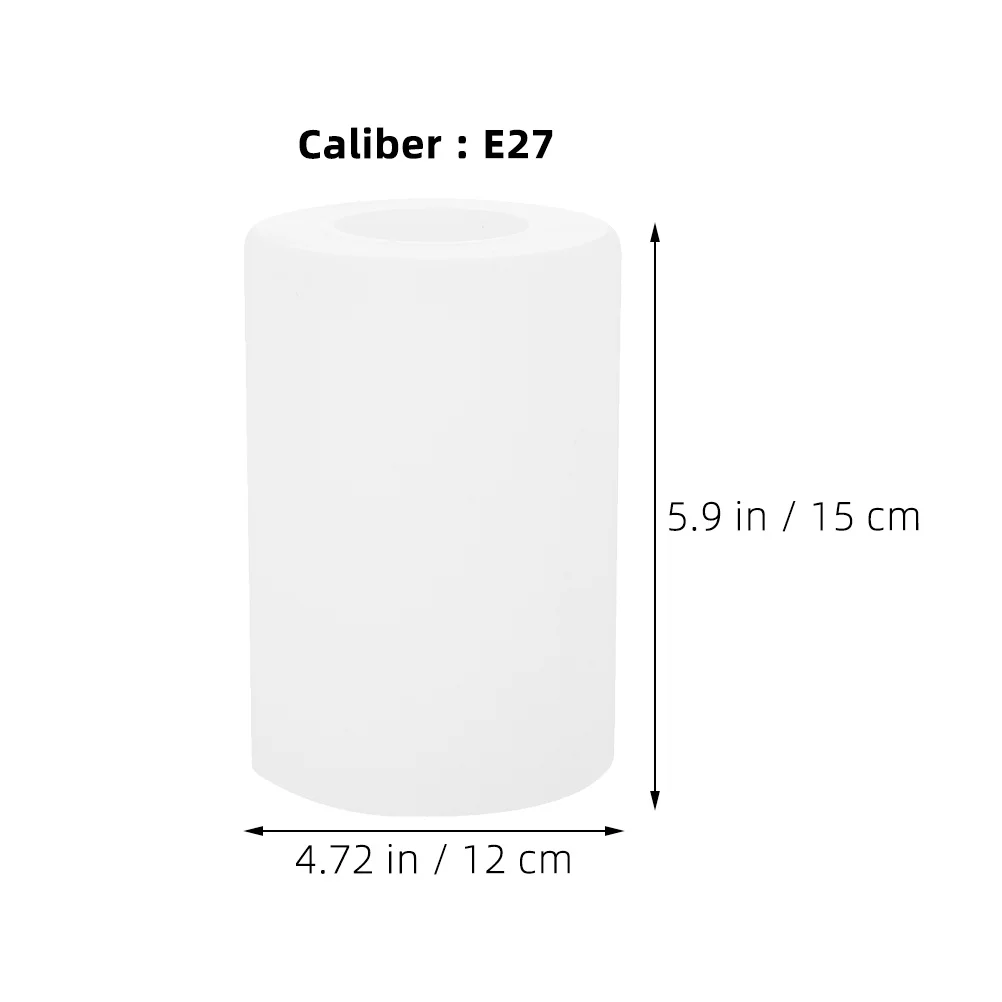 펜던트 조명, 플로어 램프, 벽등용 밀크 글라스 램프 쉐이드, E27 소켓용 화이트 원통형 무광 유리 쉐이드 교체품