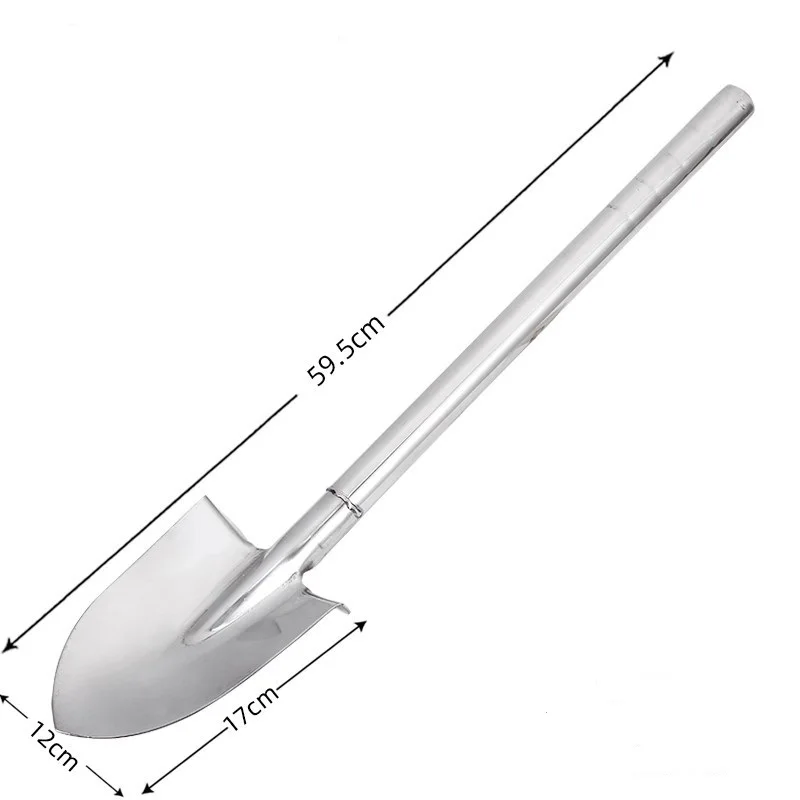 Houe de jardin polyvalente en acier inoxydable, outil à main, vec, désherber, semis, tournage du sol, outils flacon, 15 po