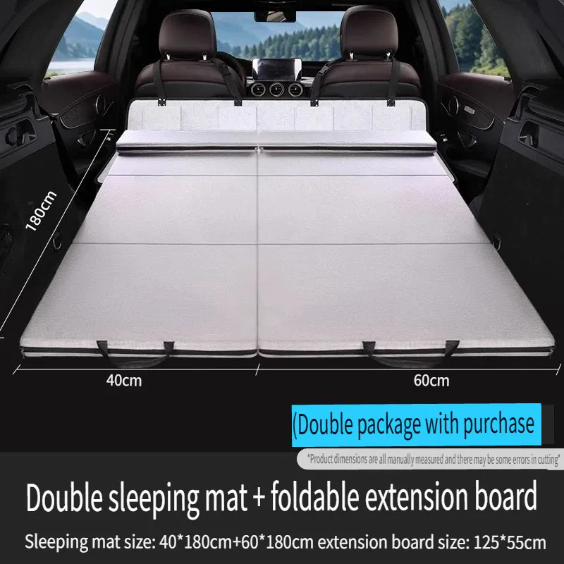 

Car Travel Bed Folding Bed Non Inflatable Camping Bed Office Rest Mat With Pillow Car Rear Sleeping Pad Folding Extension Board