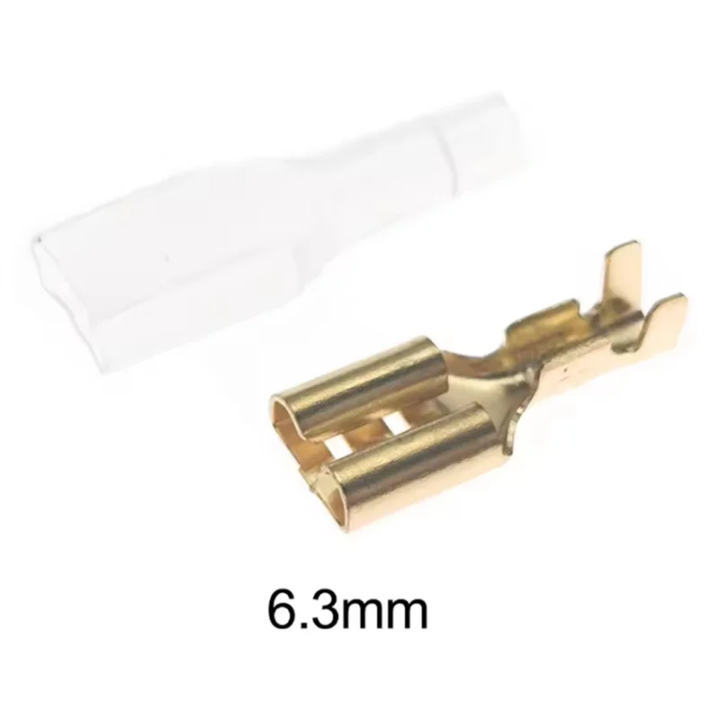 A26F-For 22-16AWG 0.5Mm2-1.5Mm2 100Set 6.3 مللي متر أنثى المجرف تجعيد محطات الكهربائية كم سلك التفاف موصل #6