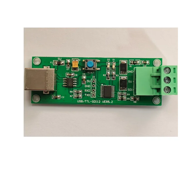 USB/TTL إلى SDI-12 بروتوكول كابتور مصحح الأخطاء SDI-12 محول الاستشعار