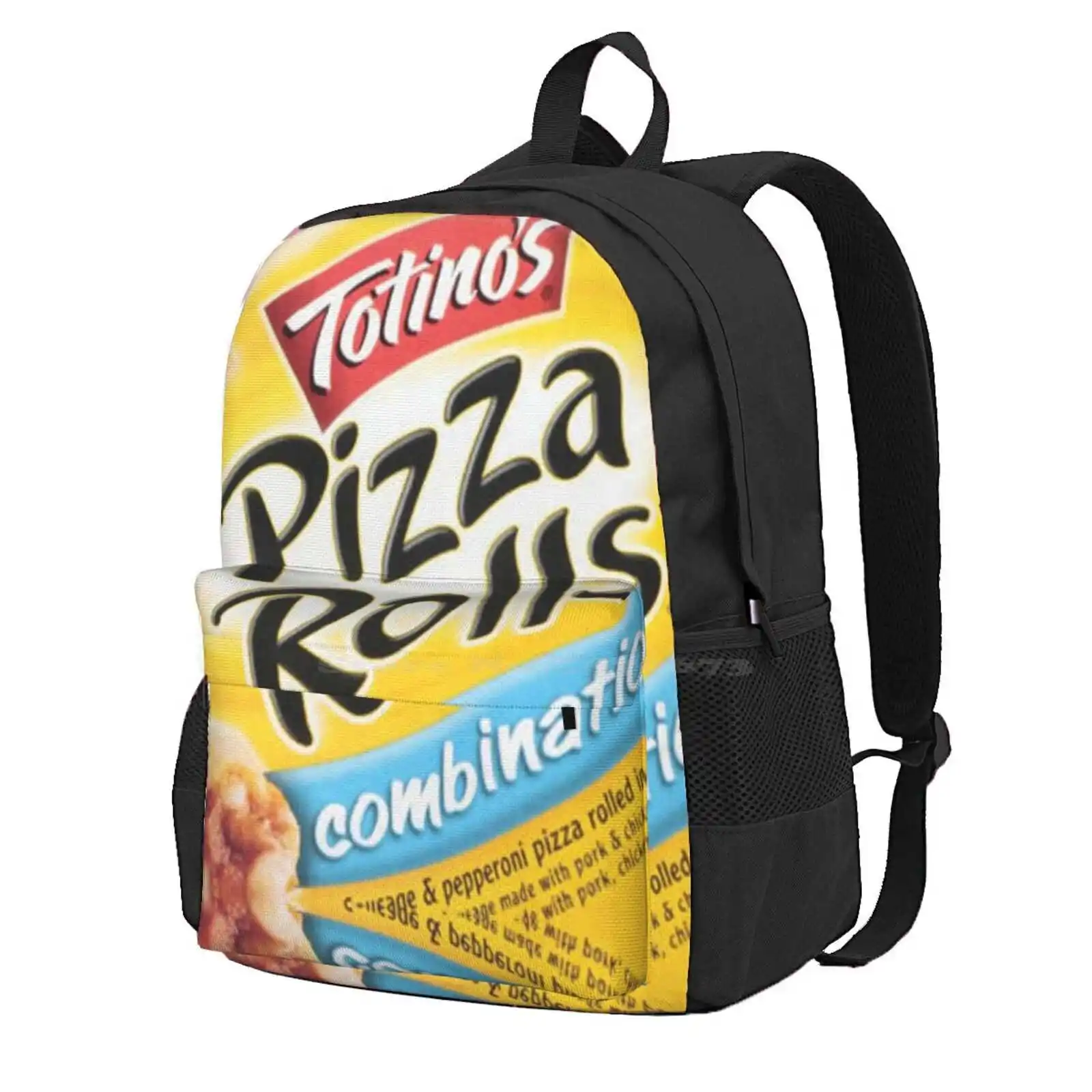 Pizza Rolls Hot Sale Schoolbag Backpack Fashion Bags Pizza Rolls Real Food Snack