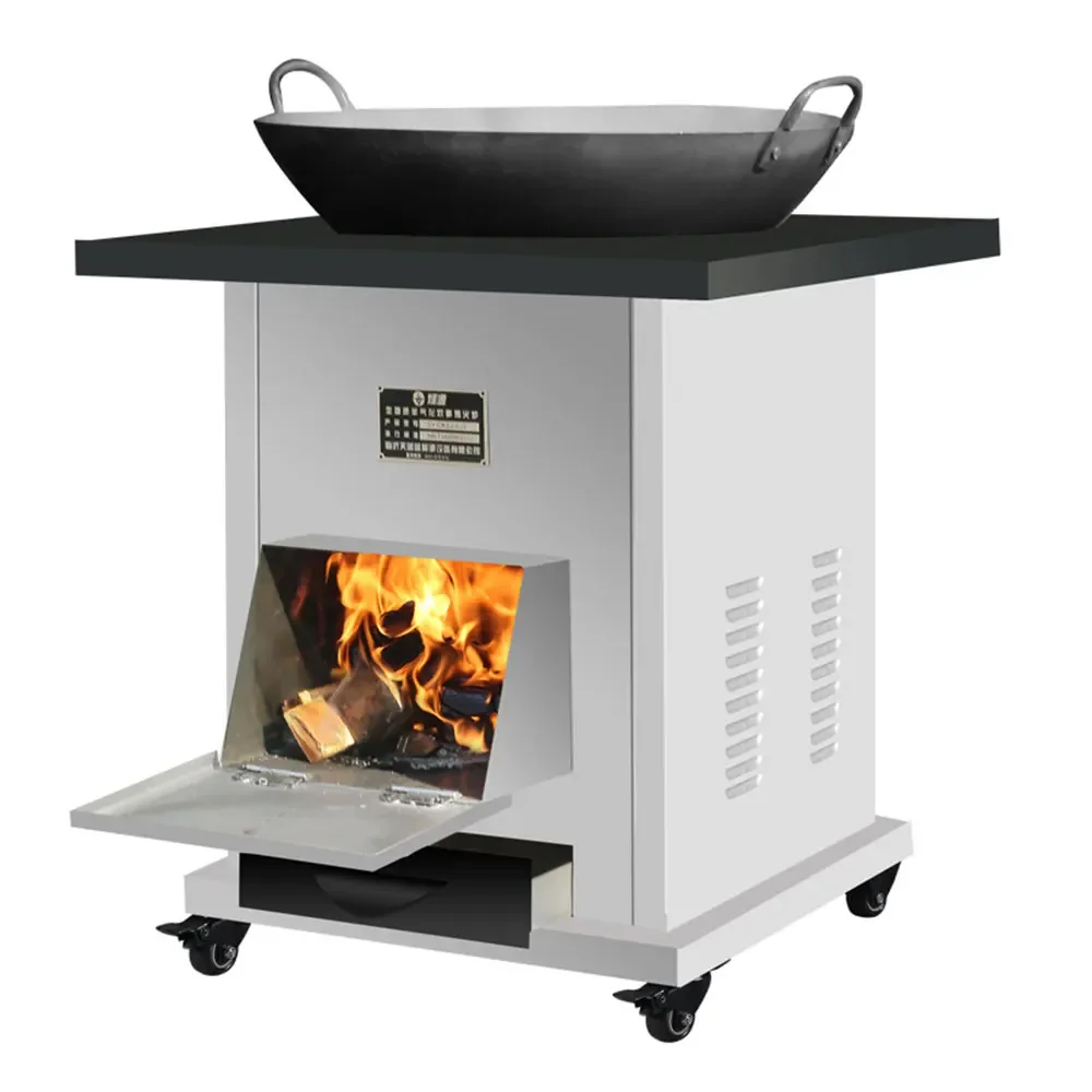 Household Firewood Stove Can Smokelessly Burn Firewood Festival Cauldron Table Soil Stove Outdoor Mobile Firewood Stove