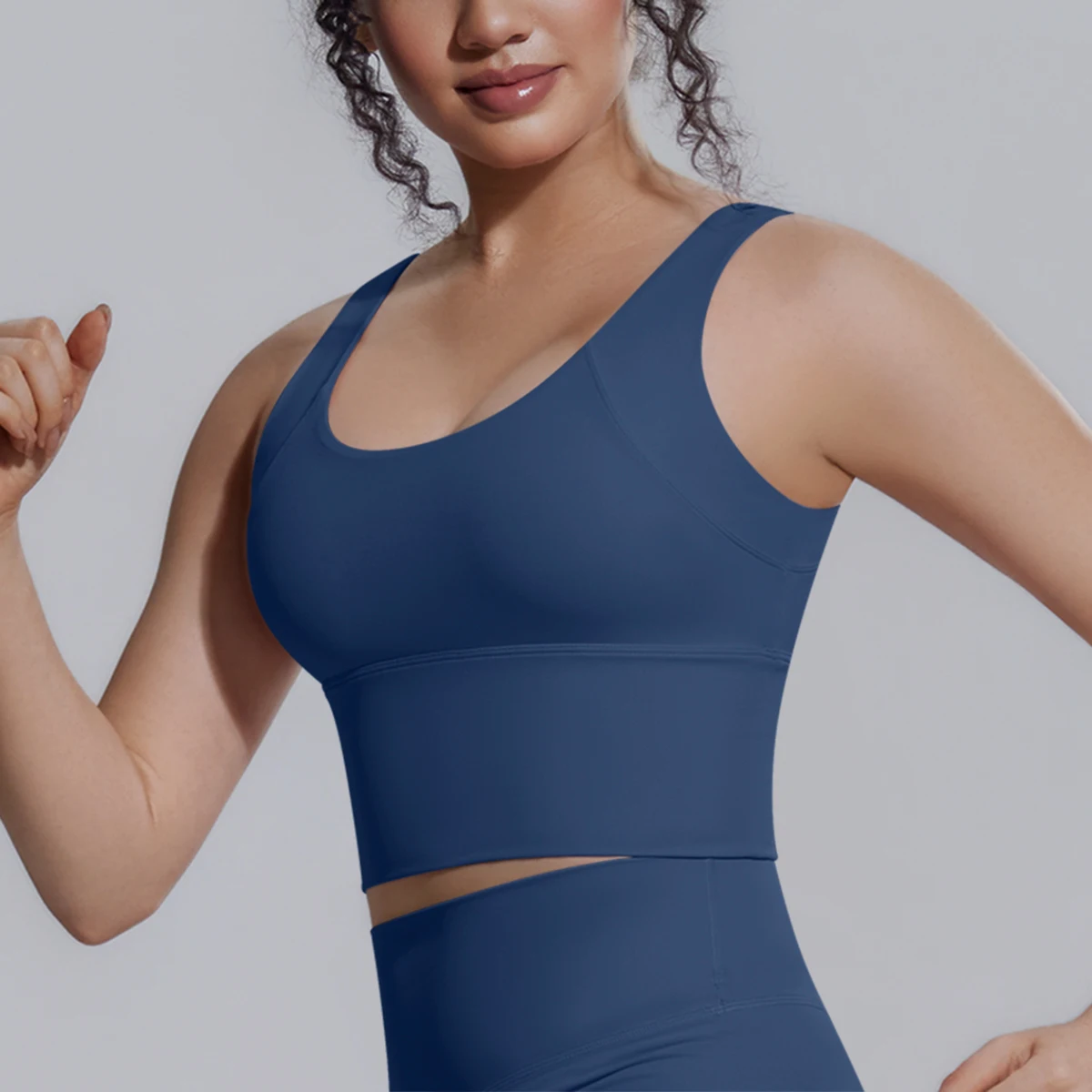 New Backless Yoga Vest for Woman Yoga Underwear with Chest Pad Summer Breathable Workout Top Running Shockproof Sports Bra image 3