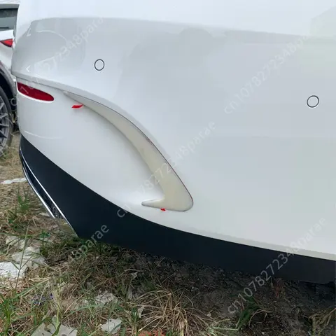 Black Rear Bumper Spoiler Canards Vents Cover Trim For Mercedes Benz CLA Class W118 C118 CLA200 220 250 260 45 AMG 2020-2024 8 best sales mercedes benz cla 250 - №5