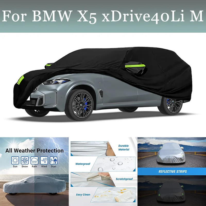 

Full Car Cover For BMW X5 xDrive40Li M Waterproof Summer Sun Shade Anti-UV Winter Rain Snow Prevent Cover