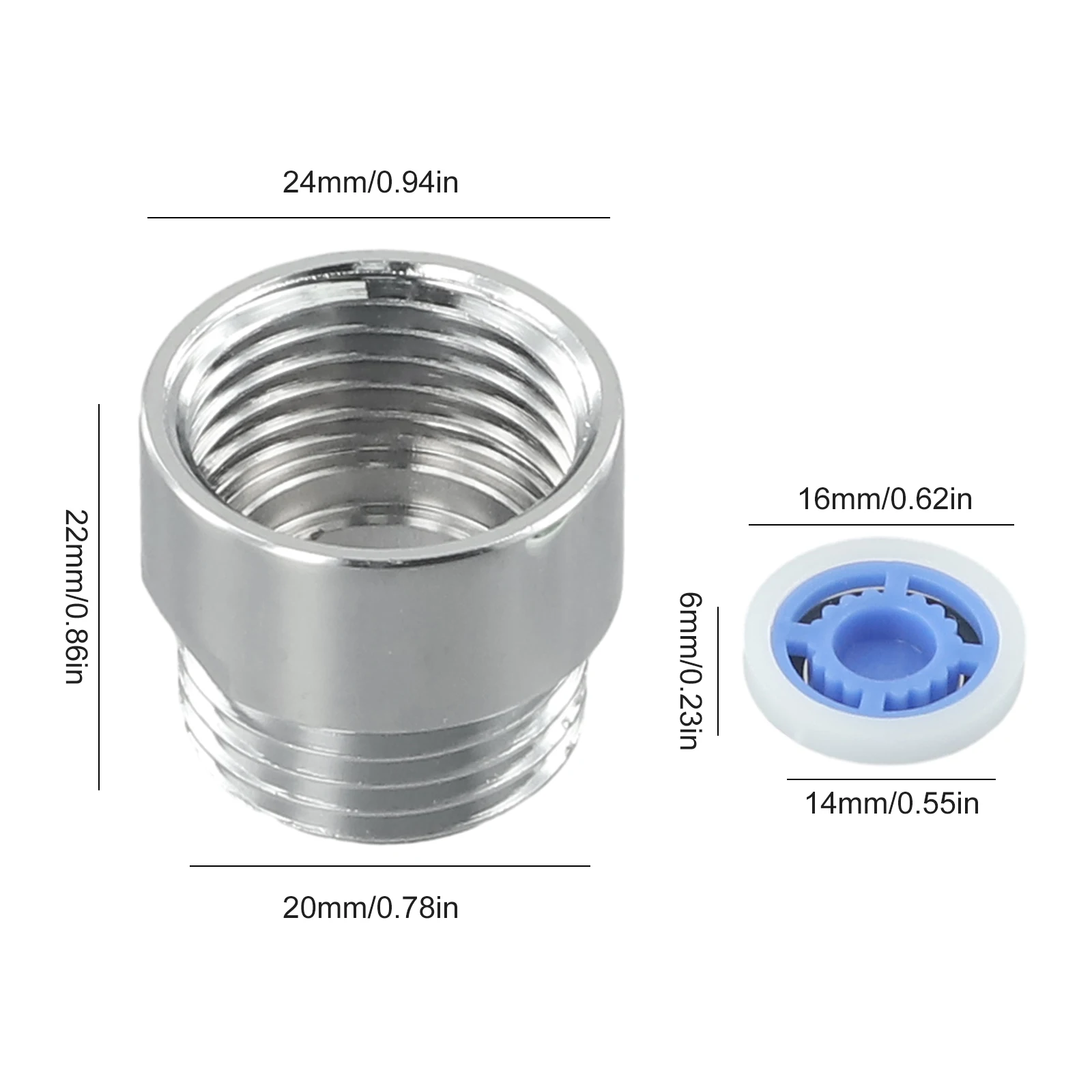 New Practical Quality Water Saving Cores Shower For Kitchen Hose Pad Restrictor 6 Colors Set 6 Different Washer