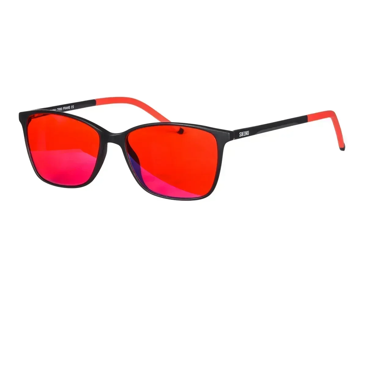 SHINU Computer Glasses Protection Anti Blue Light Radiation Blocking Women better sleep red lens long time game Orange lenses