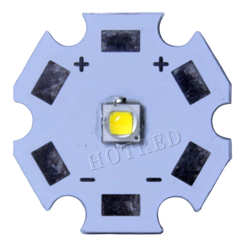 Chip de bombilla LED para linterna, Base de 20mm, XPG2 XML2 5050-T6 L2 XBD 3535 piezas R3/XP-E Q5/XR-E R5/XP-G2 R5, 1 XT-E