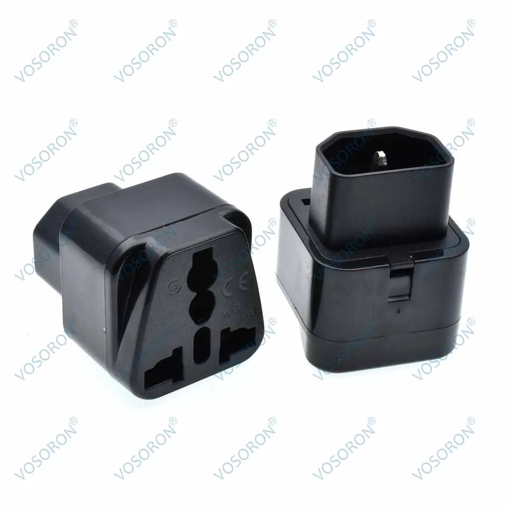 

Universal IEC320 UPS PDU C14 Power Outlet Convert Connector Computer Desktop Extension Socket Adapter Plug Black White 10A CE