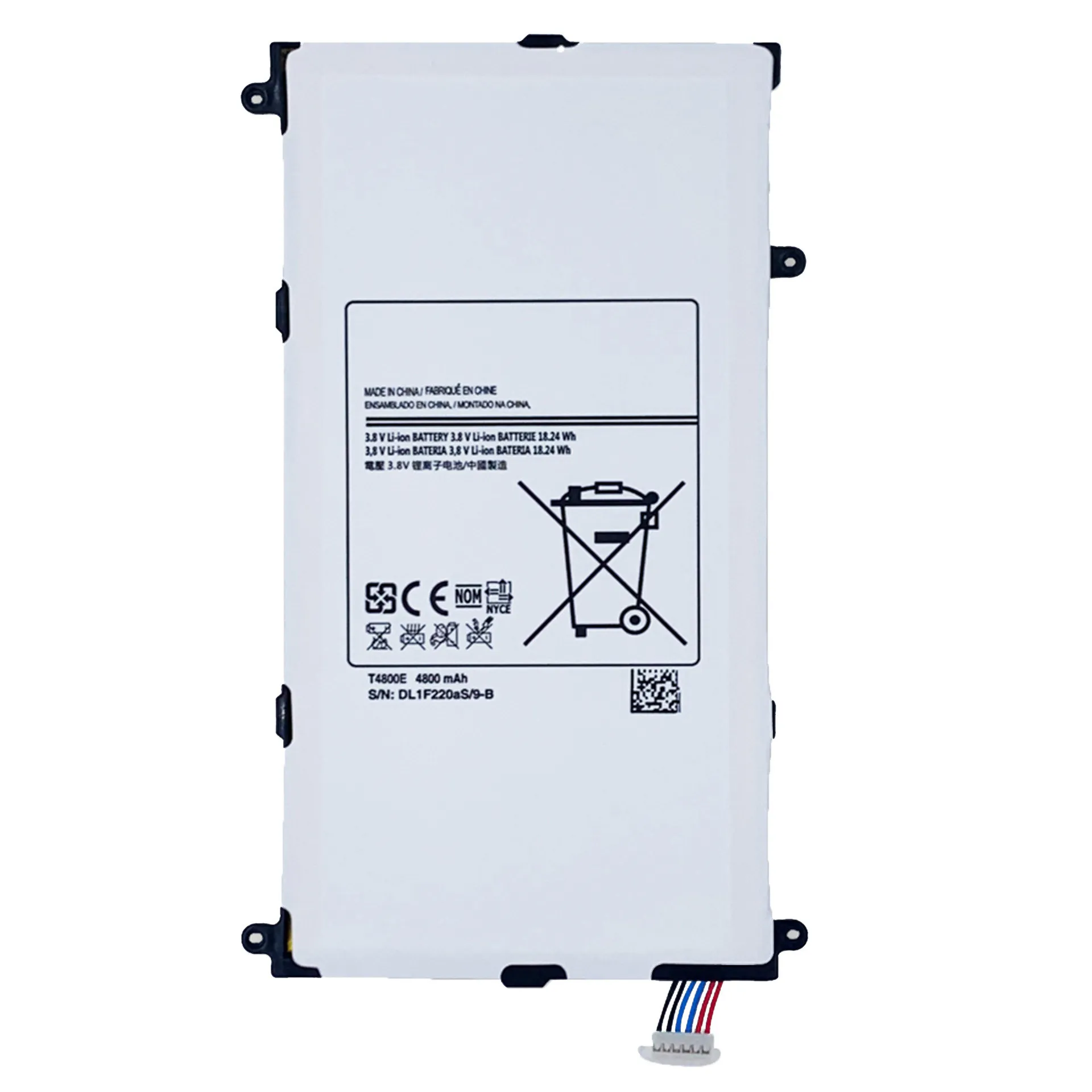 Suitable for samsung tab pro t320 battery sm-t321 battery t325 mobile phone t4800e lithium battery version