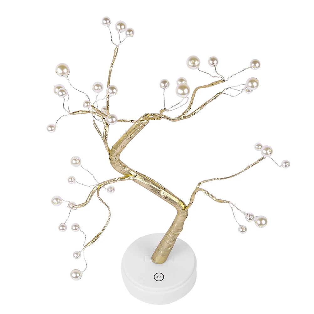 Small Night Light Led Neon Lamp Touch Switch Tree Shaped Decorative Light For Bedroom Home Party Festival Usb Or