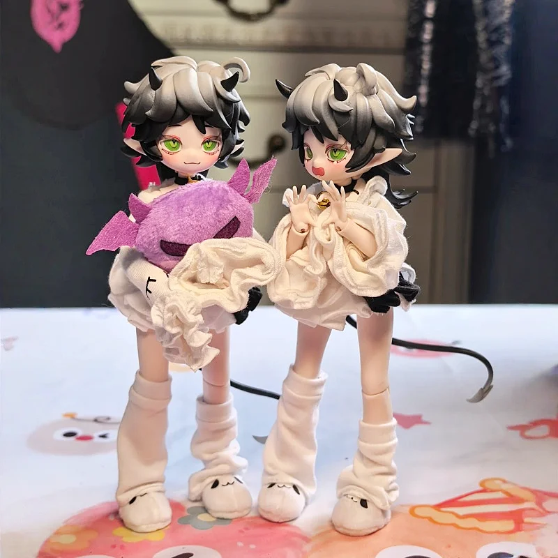 

Genuine Devil'S Horns Movable 1/8 Blind Box Bjd Doll Cool Style Ornament Exquisite Doll Creative Seven Sins Desktop Toy Gift Toy