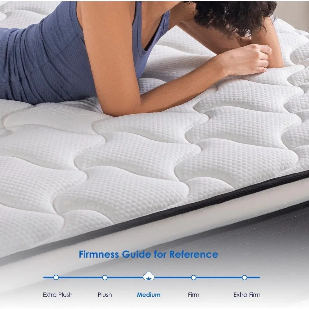 Mattress, 12 Inch  Hybrid Mattress in a Box, Gel Memory Foam & Individually Pocket Innerspring Bed Mattress image 5