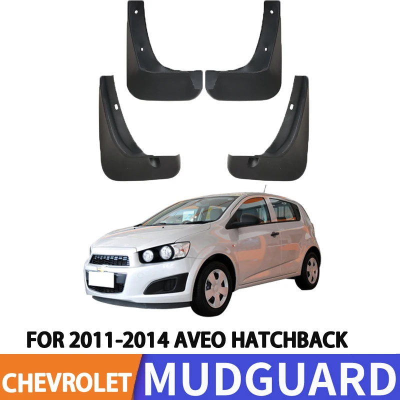 For 11-14 Chevrolet Avio Hatchback Car Tire Fender Splash Guard Front and Rear Wheel Fenders