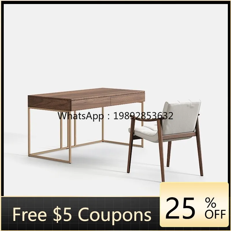 

LYY Nordic Style Modern Simple Study Writing Italian Minimalist Computer Desk Light Luxury Office Writing Table