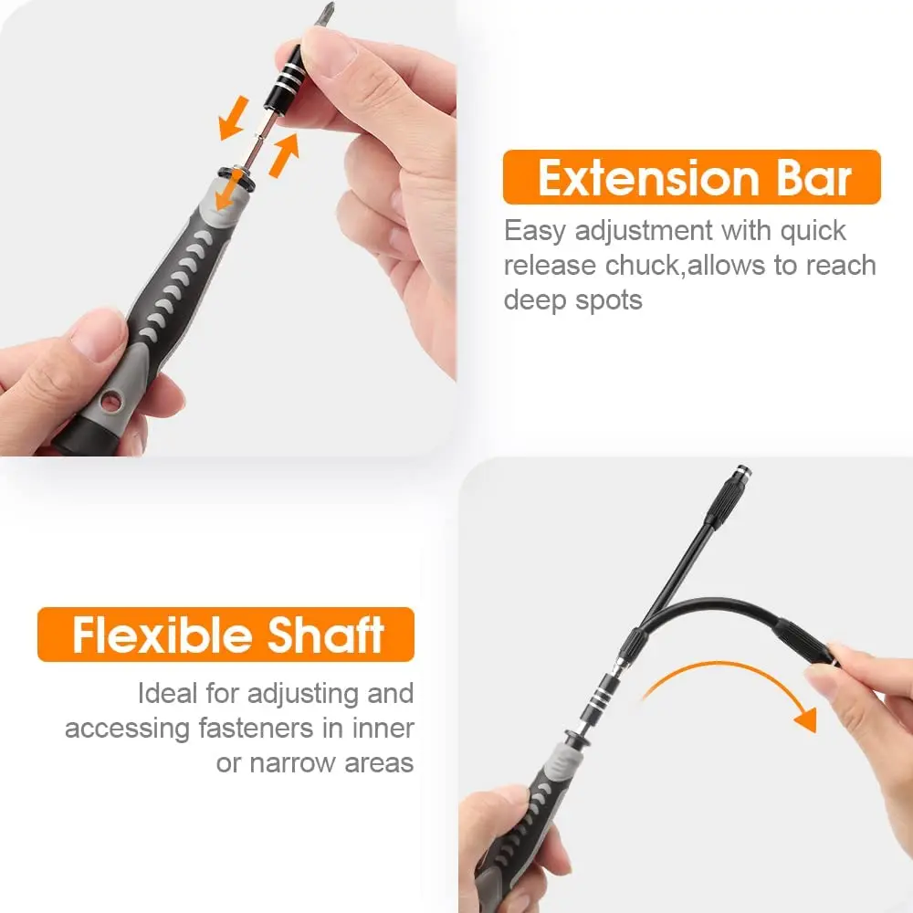 WOZOBUY Verbesserte Präzision Schraubendreher-satz 130 in 1 mit 120 bits Reparatur Tool Kit für Elektronik iPhone Jewelers Spiel Konsole