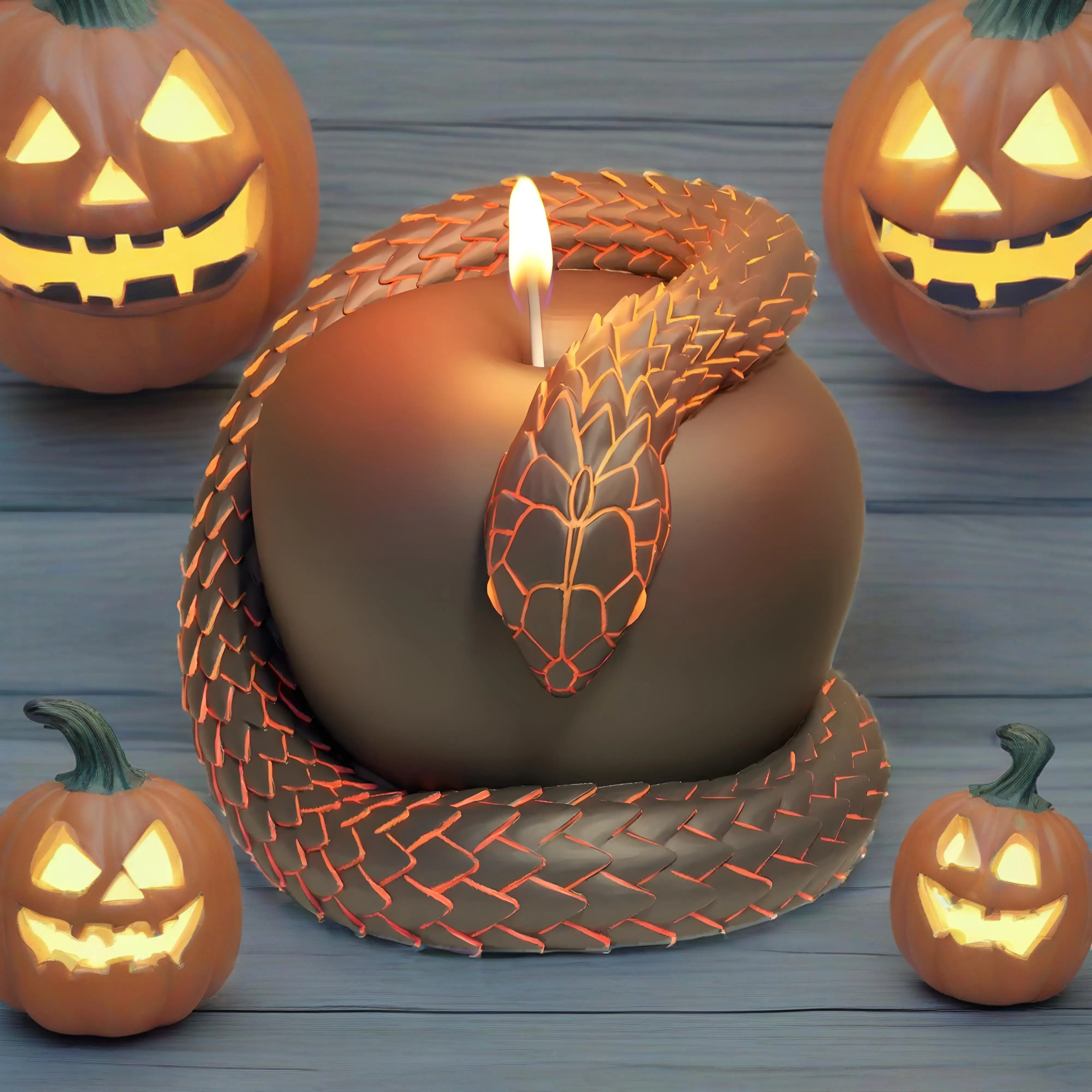 

Хэллоуин Змеиная Свеча Силиконовая Форма DIY Ручная Работа Подарков Арома Диффузор Пластырь Реалистичный Змеиный Дизайн Домашний Декор