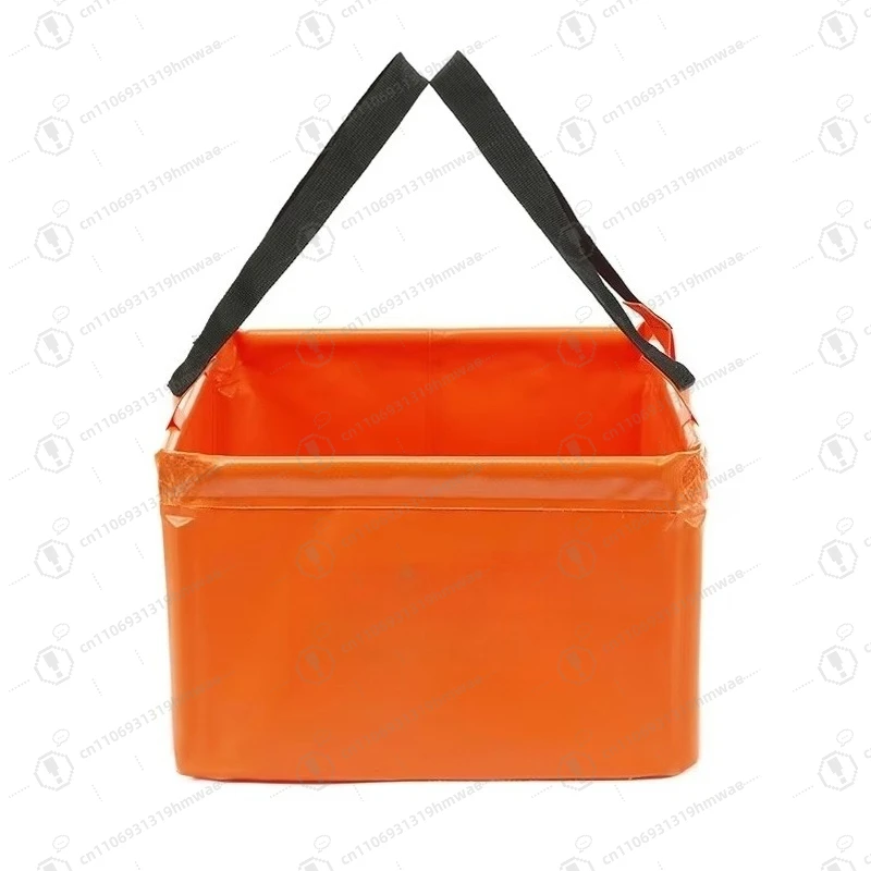 

Waterproof Foldable Folding 500D PVC Bucket/camping Portable Storage Basket/15L