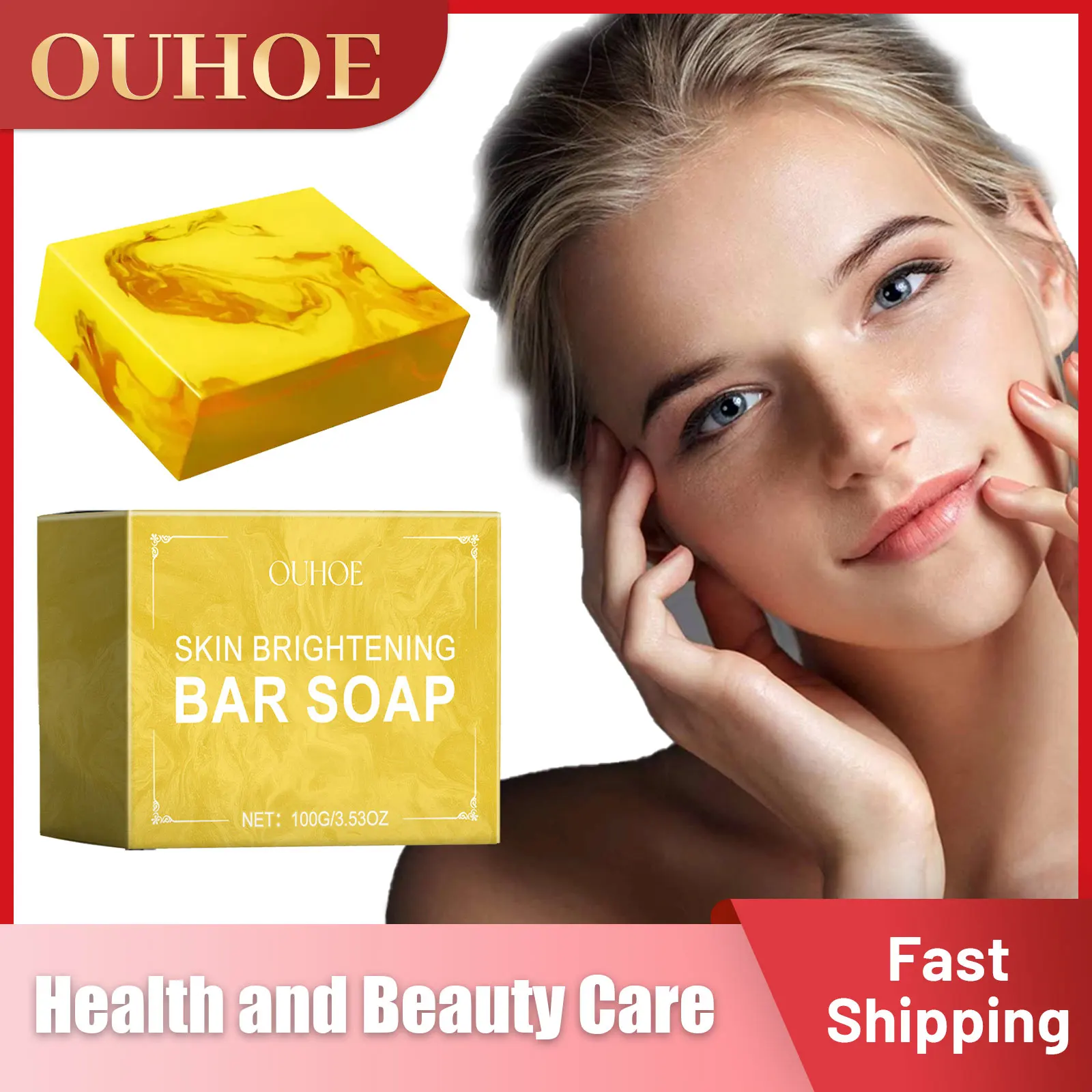 

Brightening Soap for Dark Spots Lighten Anti Pigmentation Deep Cleansing Whitening Moisturizing Improve Dullness Kojic Acid Soap