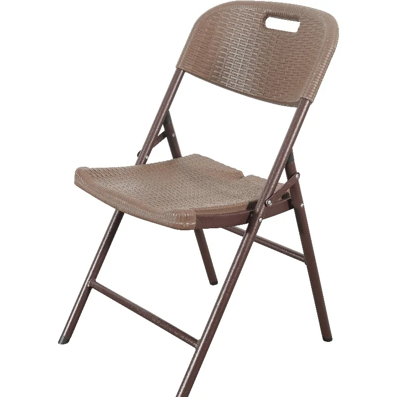 Wholesale Folding Restaurant Rattan Dining Chairs Durable Foldable Plastic Chairs for Wedding Outdoor Events Banquet Camping