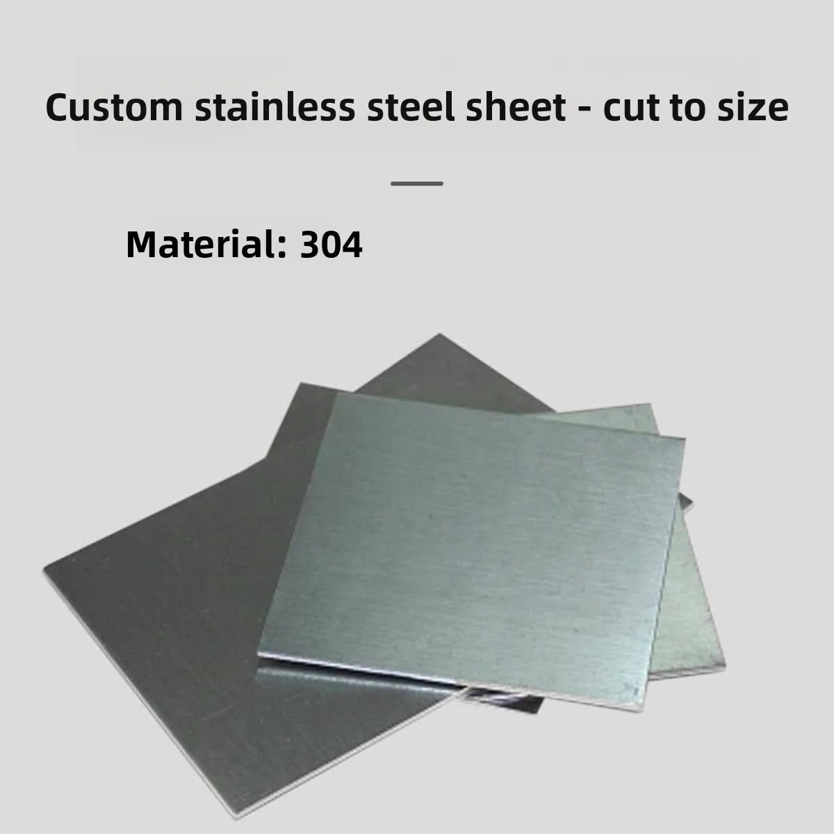 

304 Stainless Steel Square Plate Square Piece Laser Cutting Processing Customized Thickness 1.2mm 50x50 100x50 100x100 -400x400