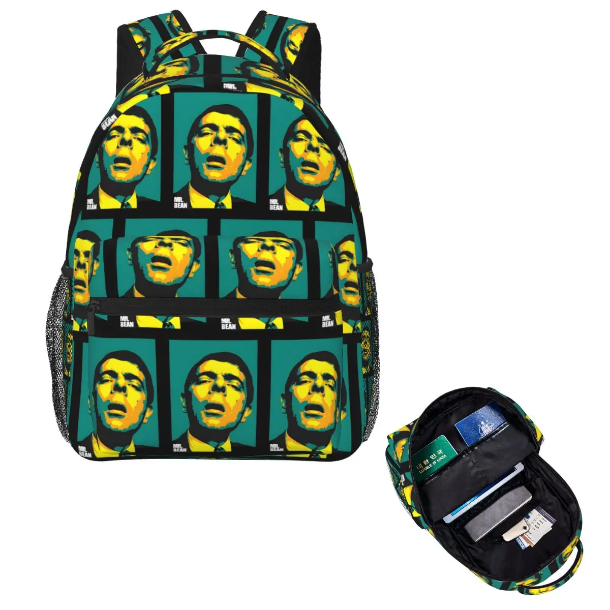 

Funny Bean Student Backpack School Bag Hiking Travel Daypack for Men Women Fashion Bookbag Shoulder Bags