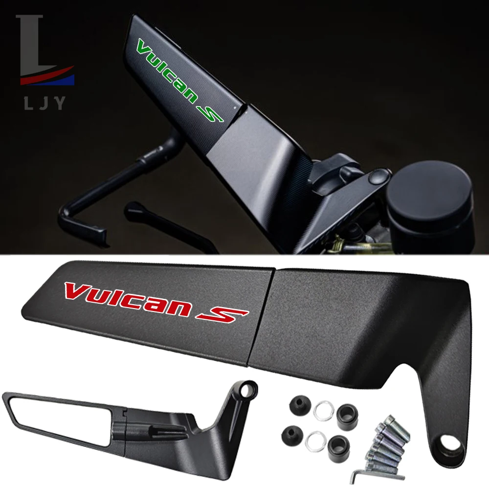 For Kawasaki VULCAN S VulcanS 650cc 650 CC Motorcycle CNC rearview mirror fixed wing