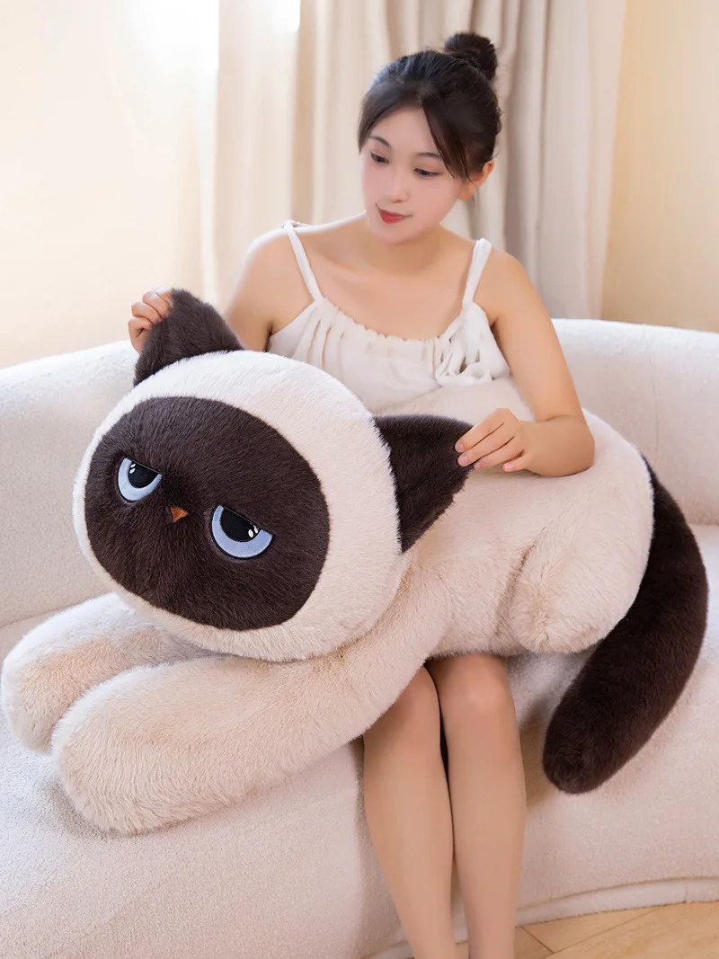 

60 см 90 см Kawaii Ragdoll Cat плюшевая подушка мягкая пушистая игрушка-кошка кровать спальная подушка домашний декор подарок на день рождения